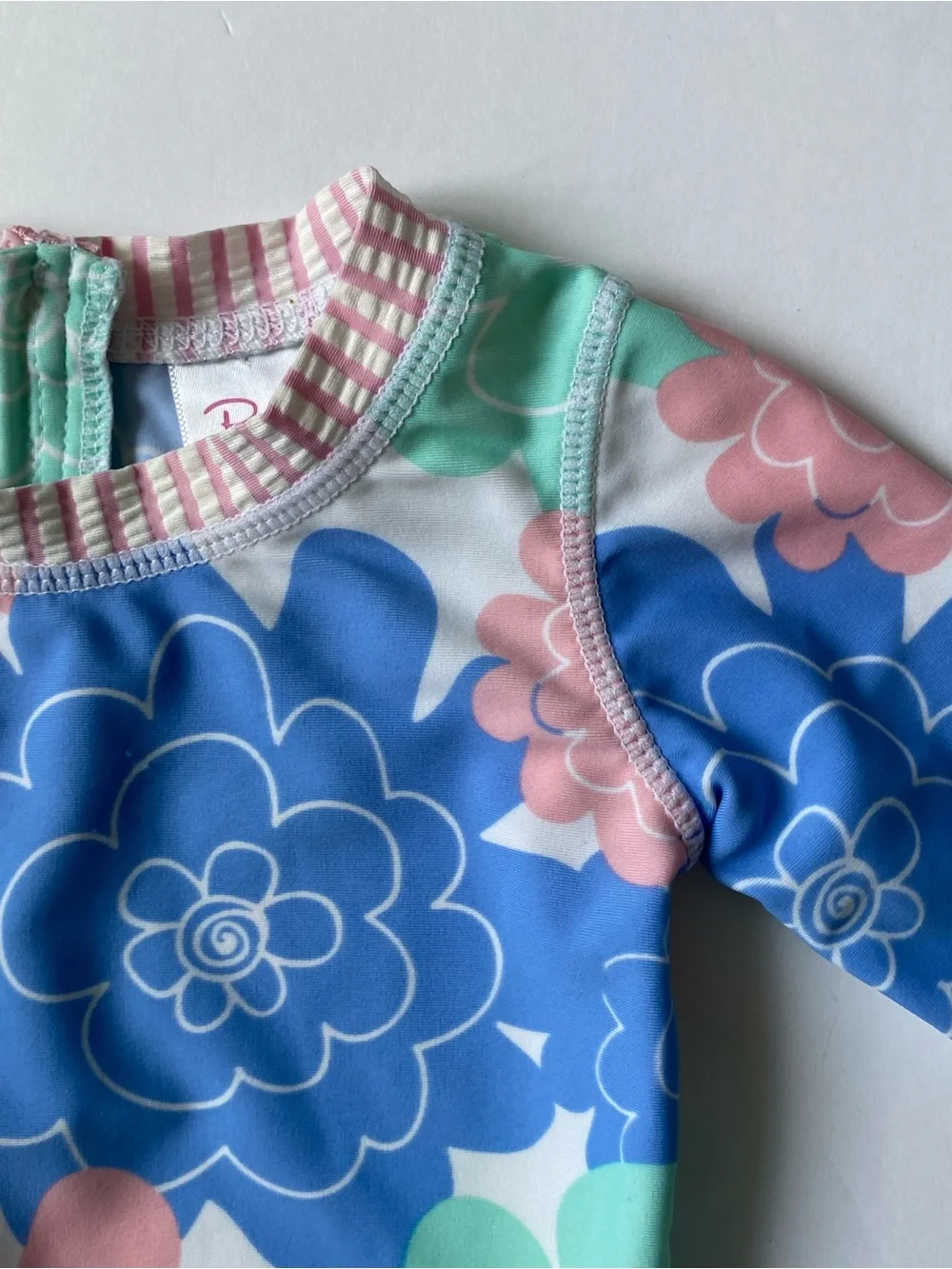 Ruffle Butts Shirt Girl's Size 6 12 Months Baby Girls floral fabric work pink